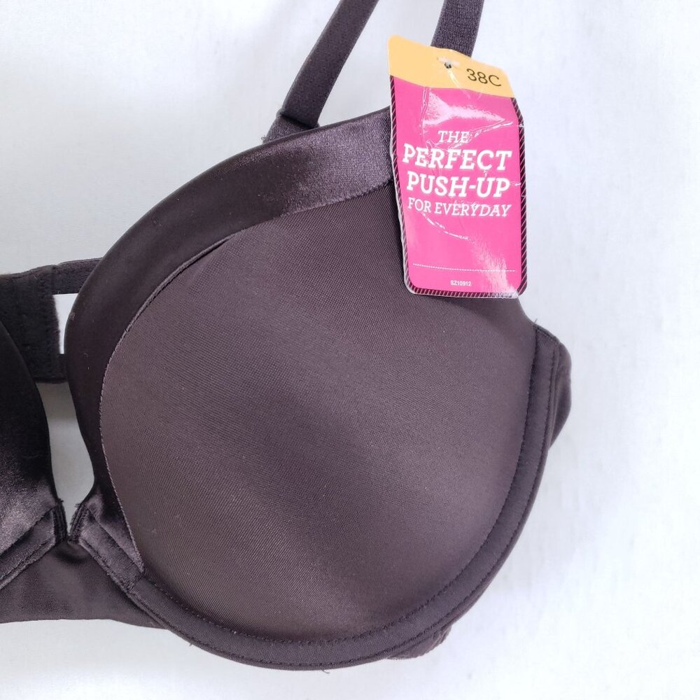 Sweet Nothings By Maidenform The Perfect Push-Up Bra 38C Coffee Brown Everyday - Picture 3 of 6